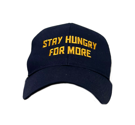 Navy and White Stay Hungry for More UA Hat