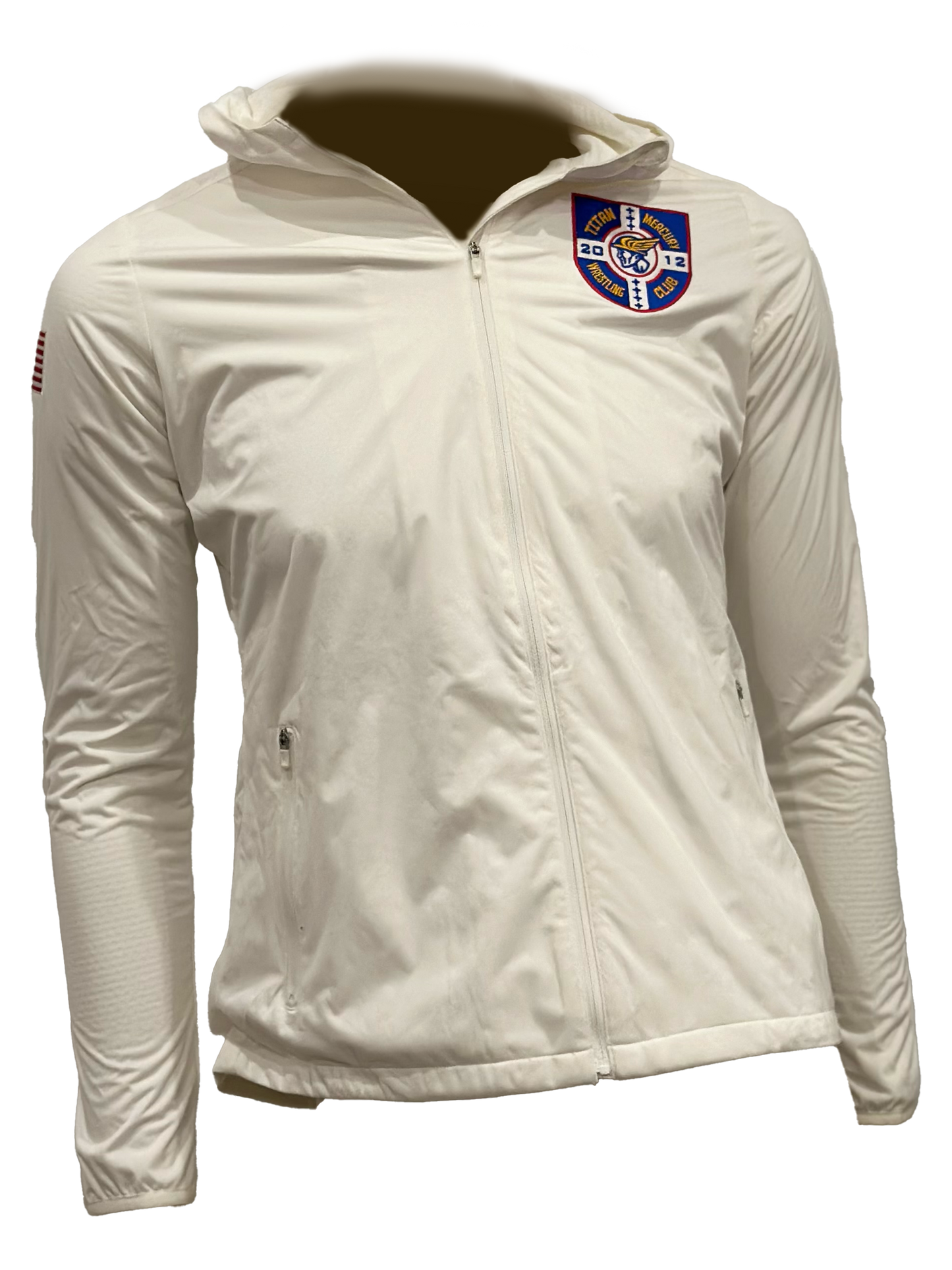 White Nike Women's Crest Jacket