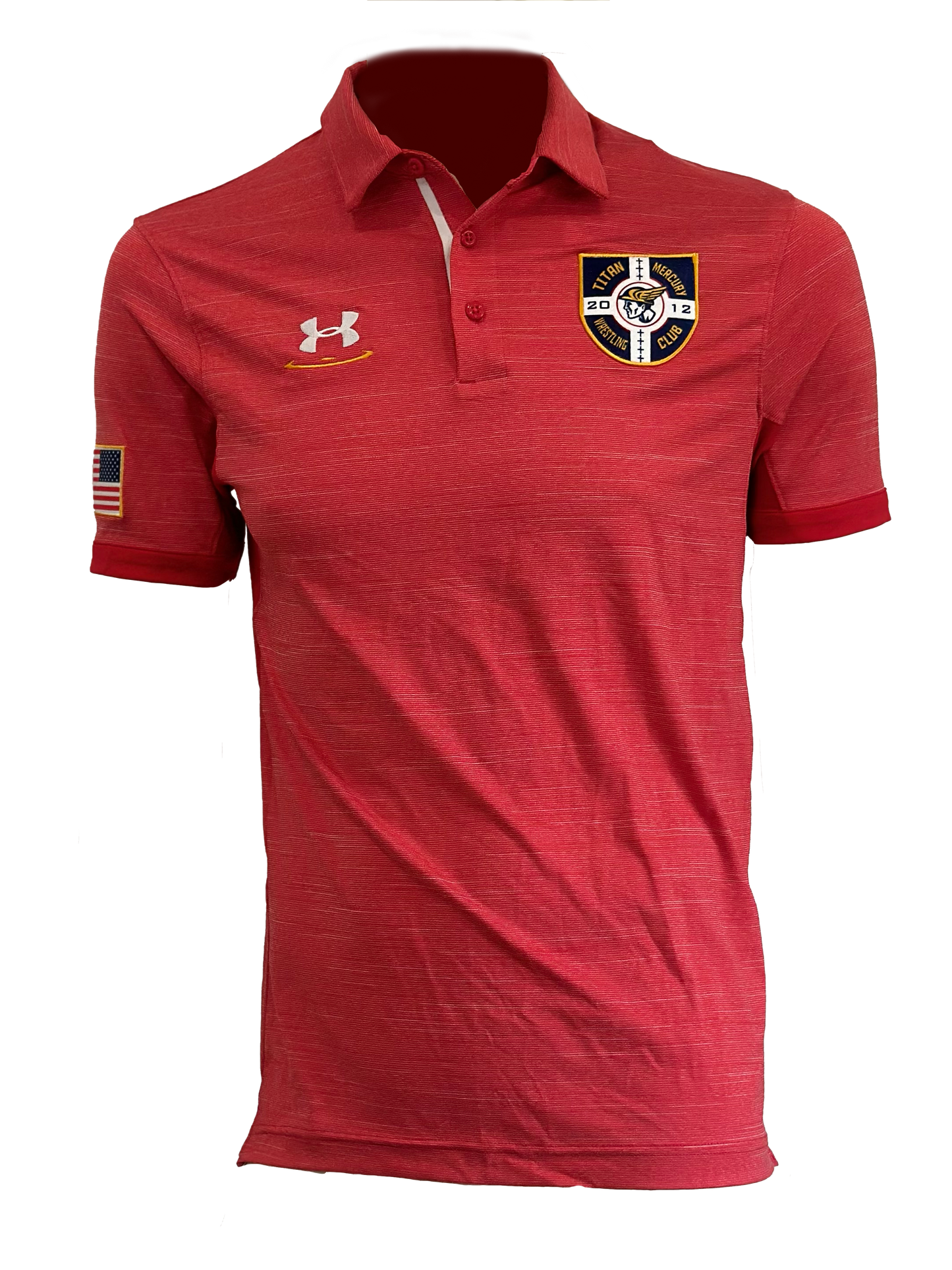 UA Red TMWC Crest Polo