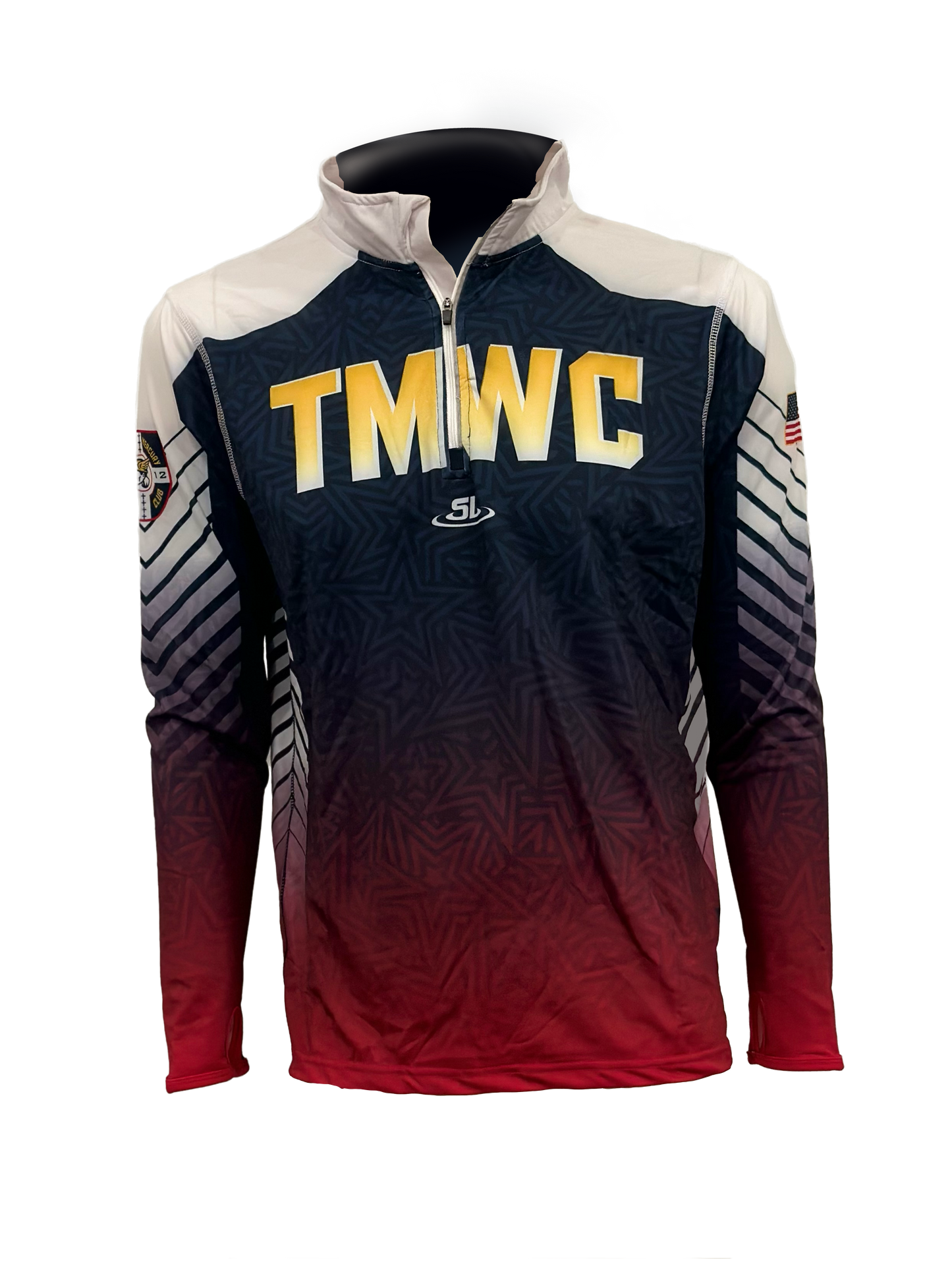 Navy and White Stars  Scraplife TMWC Sublimated 1/4 Zip