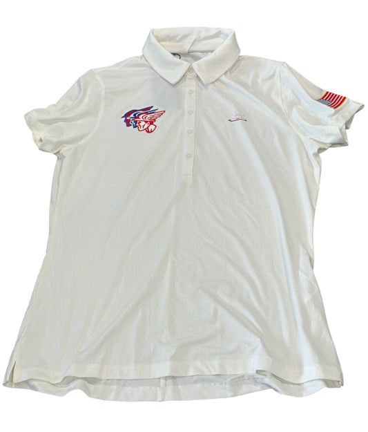 White UA Red and Three Head Polo