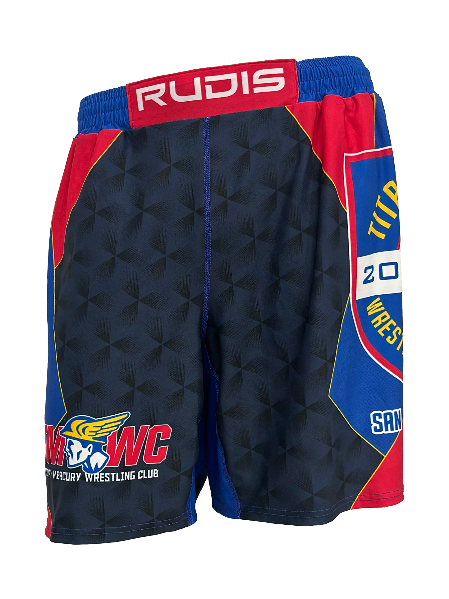 Royal and Red Rudis Board Shorts