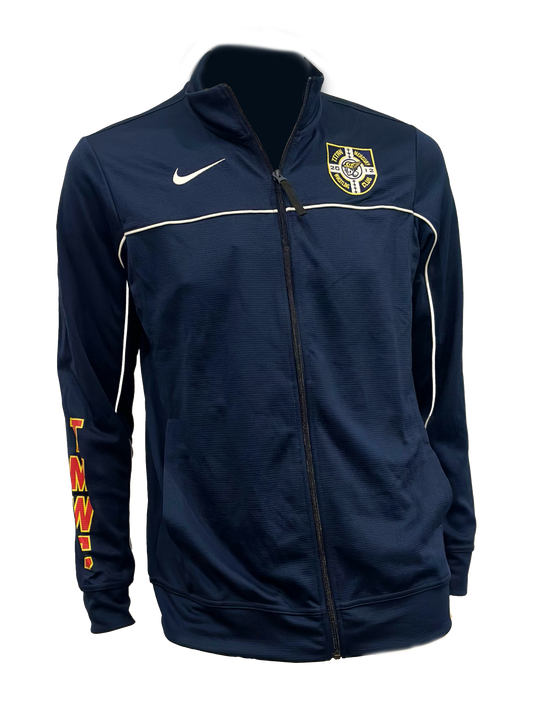 Navy Nike Yellow and White Crest Jacket