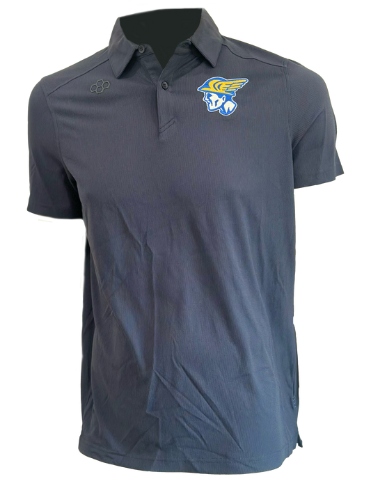 Navy Rudis  Yellow and White Mercury Head Polo