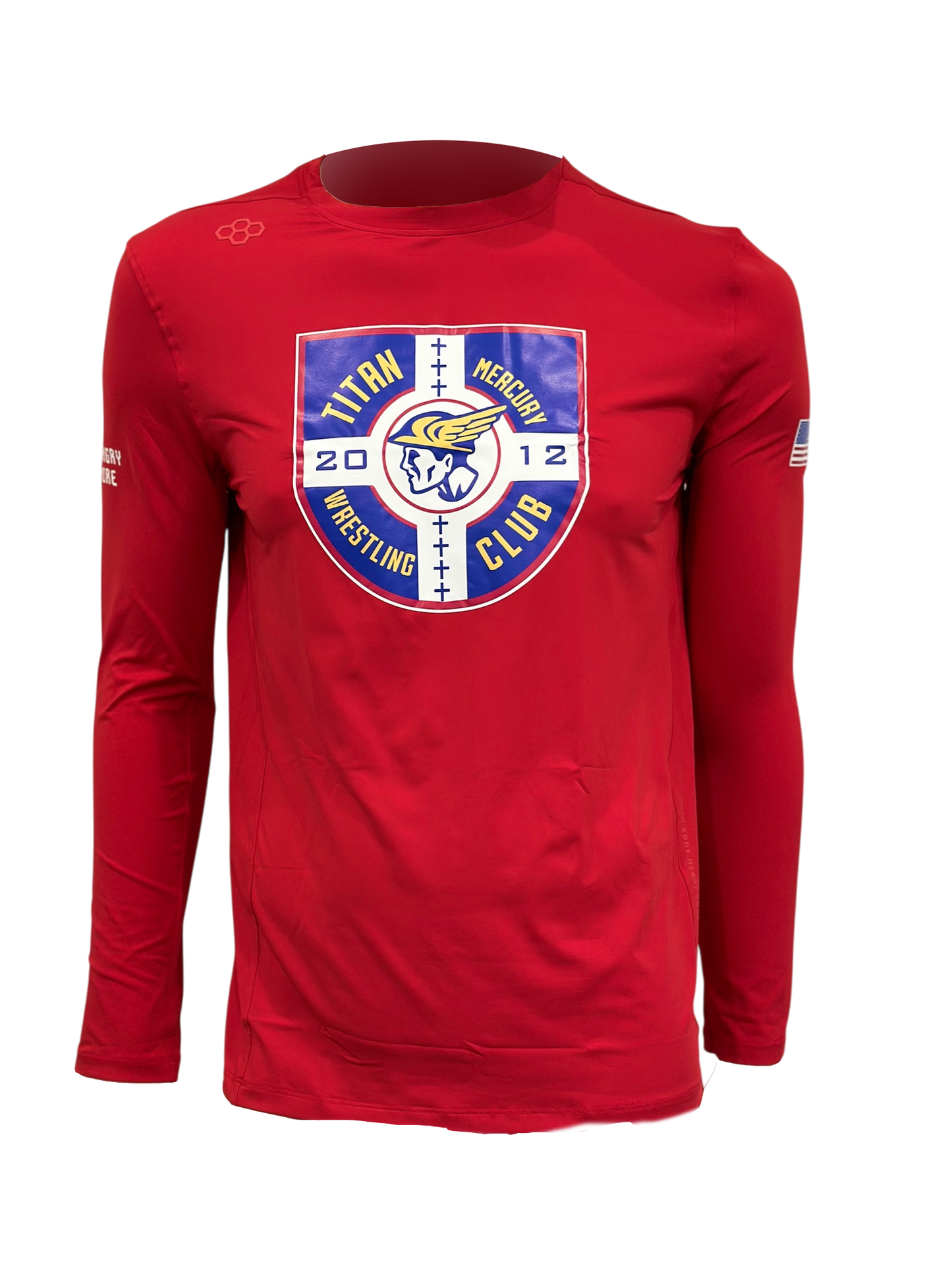 Red Rudis Long Sleeve Large Crest Tee