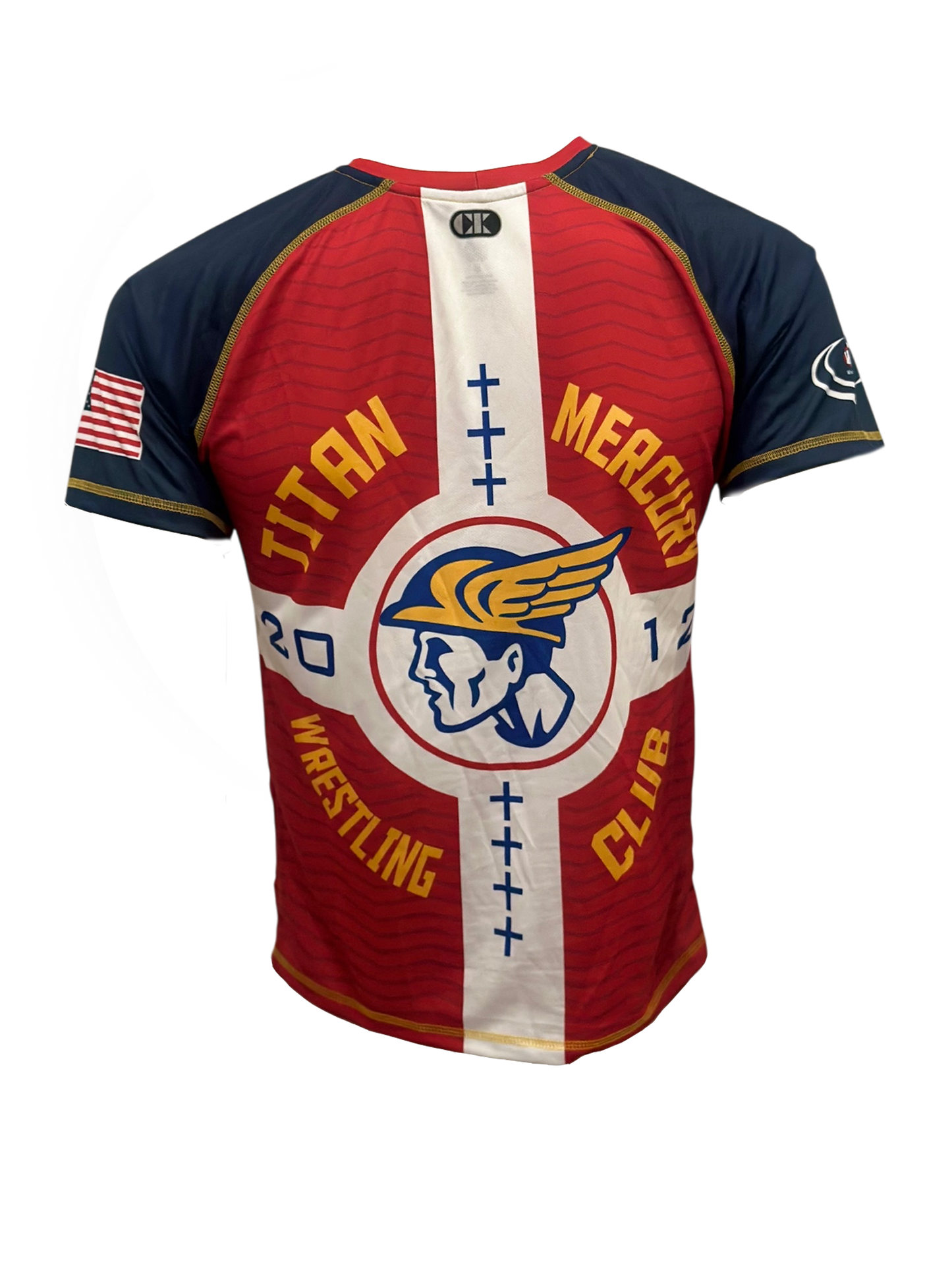 Blue and Red CK Raglan Team Sublimated Shirt