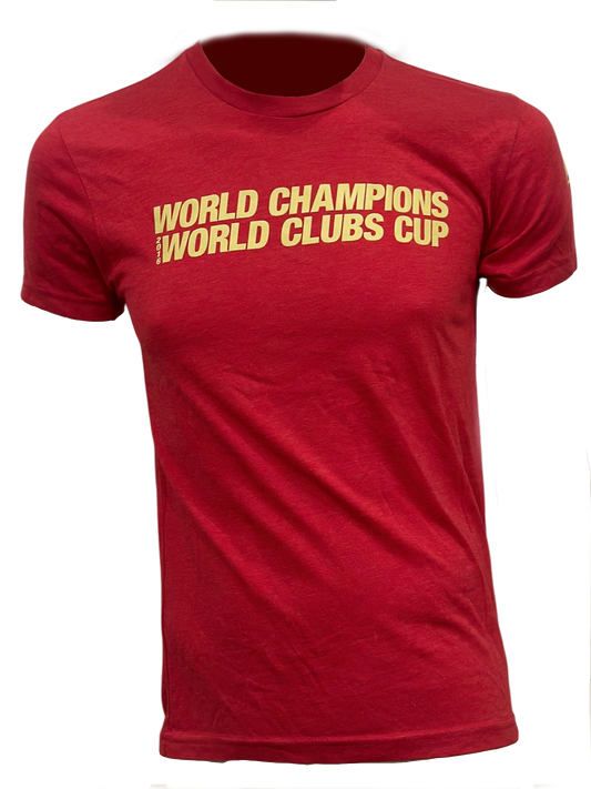 Red World Clubs Cup Champions Tee