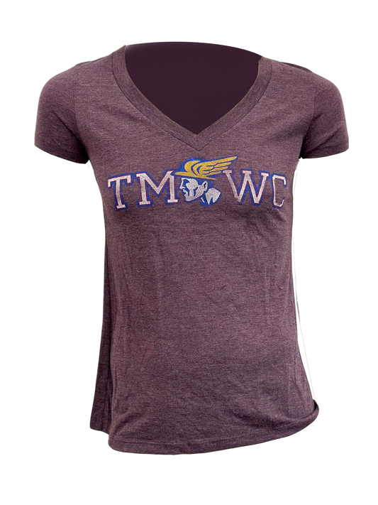 Violet Women's TMWC Vintage Collegiate Tee