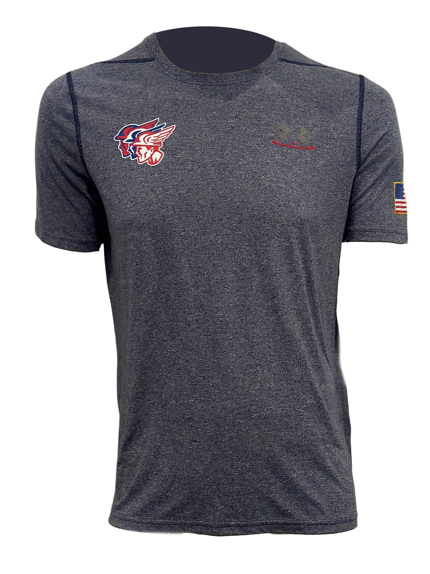 Grey SL Three Head Red, White, Blue Tee