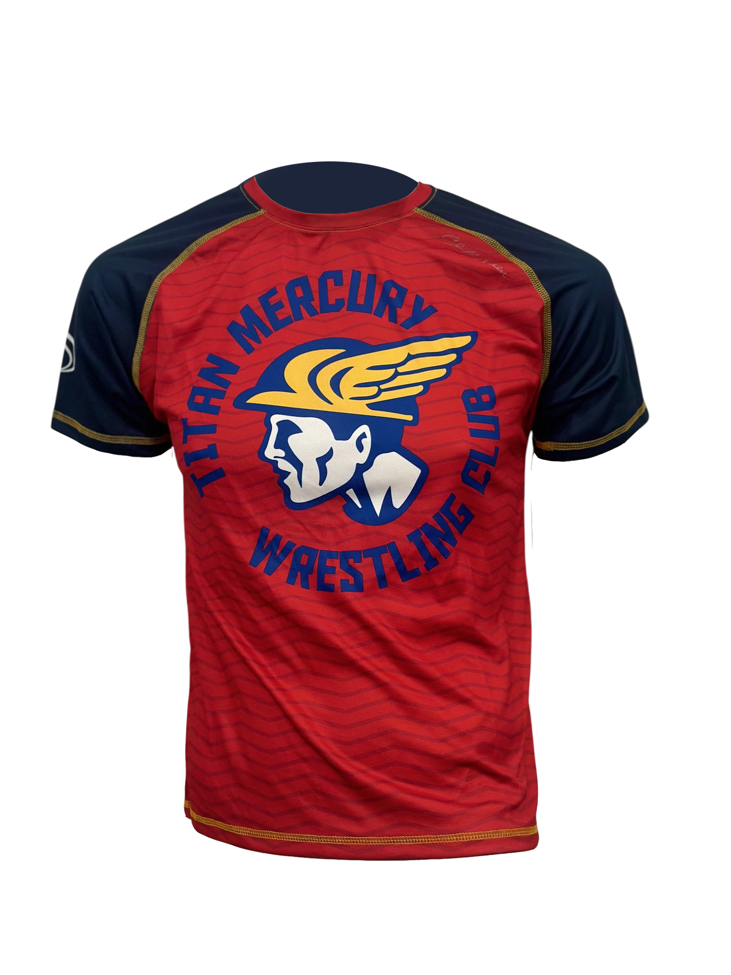 Blue and Red CK Raglan Team Sublimated Shirt