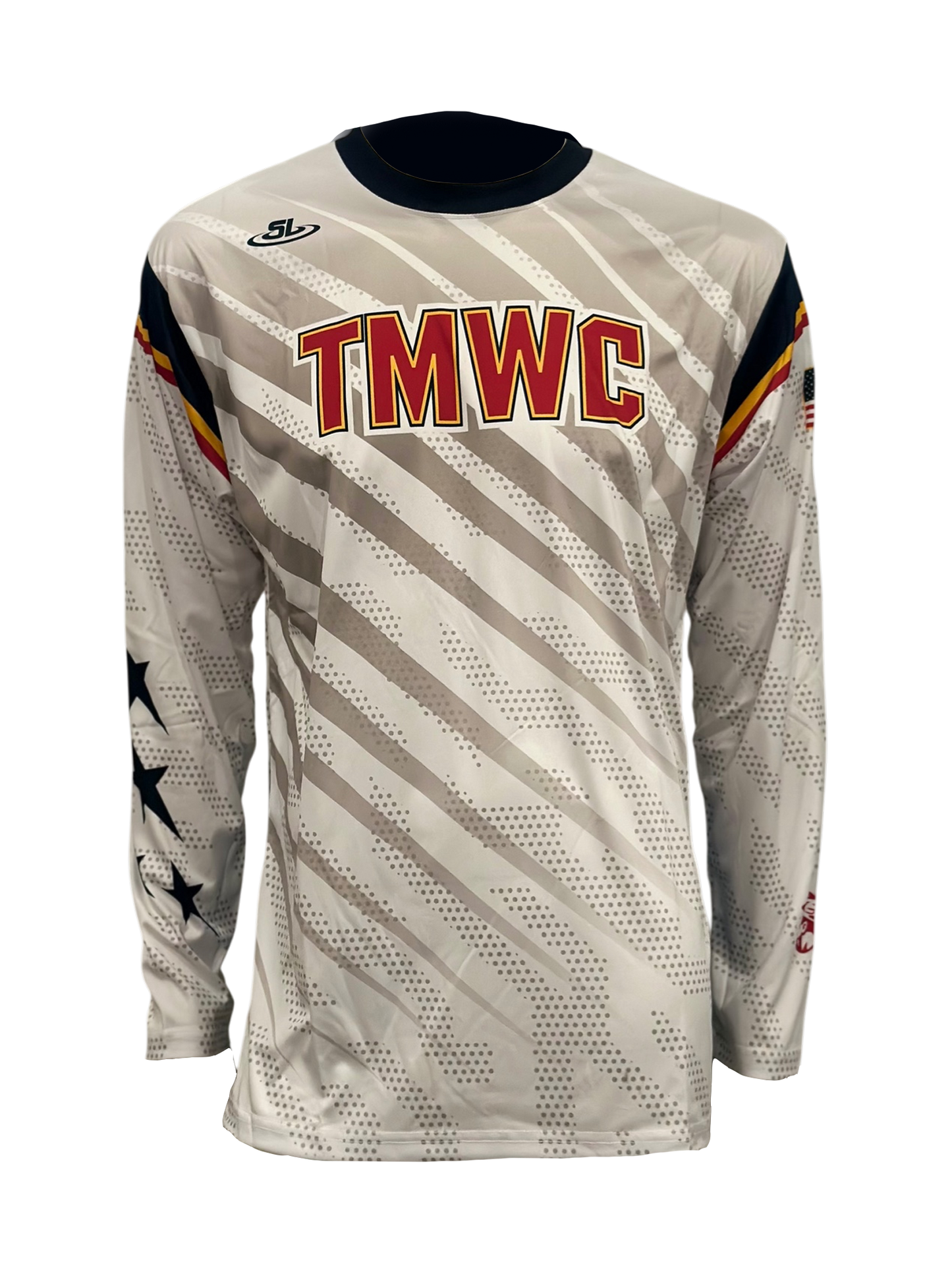 White SL Stripes Sublimated Team Shirt