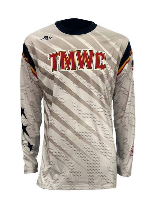 White SL Stripes Sublimated Team Shirt