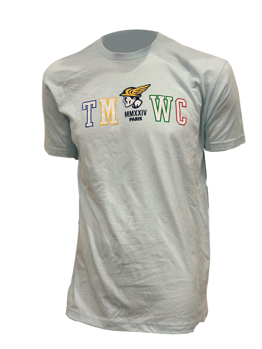 Light Blue TMWC Paris 2024 Olympic Tee