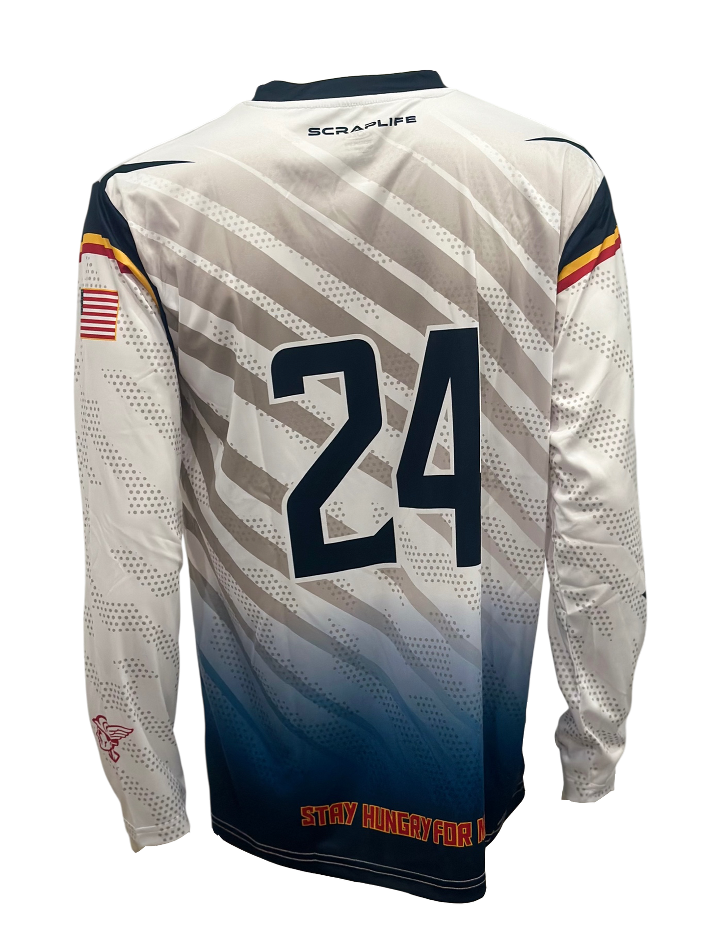 White SL Stripes Sublimated Team Shirt