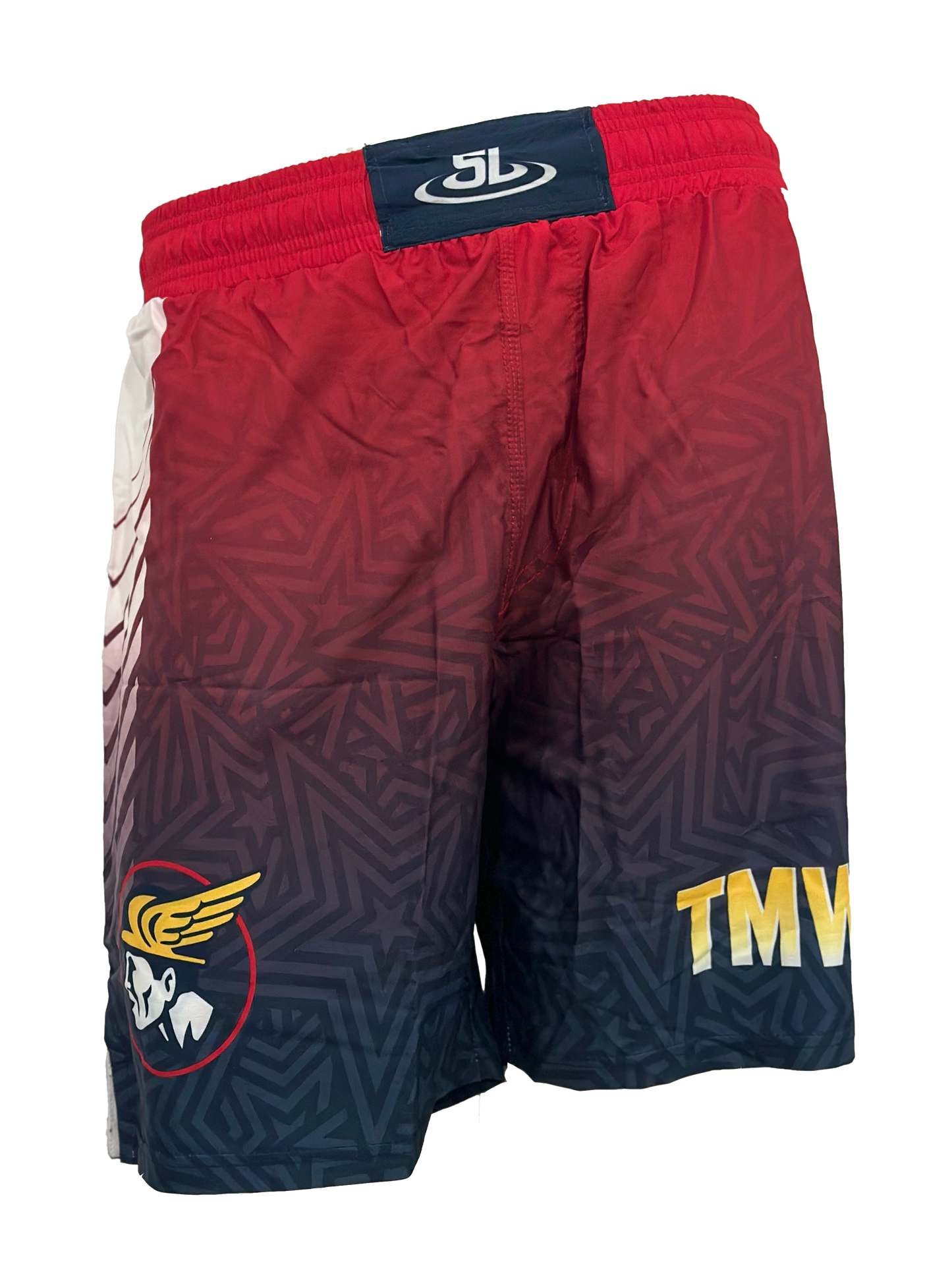 Navy and Red Scraplife Board Shorts