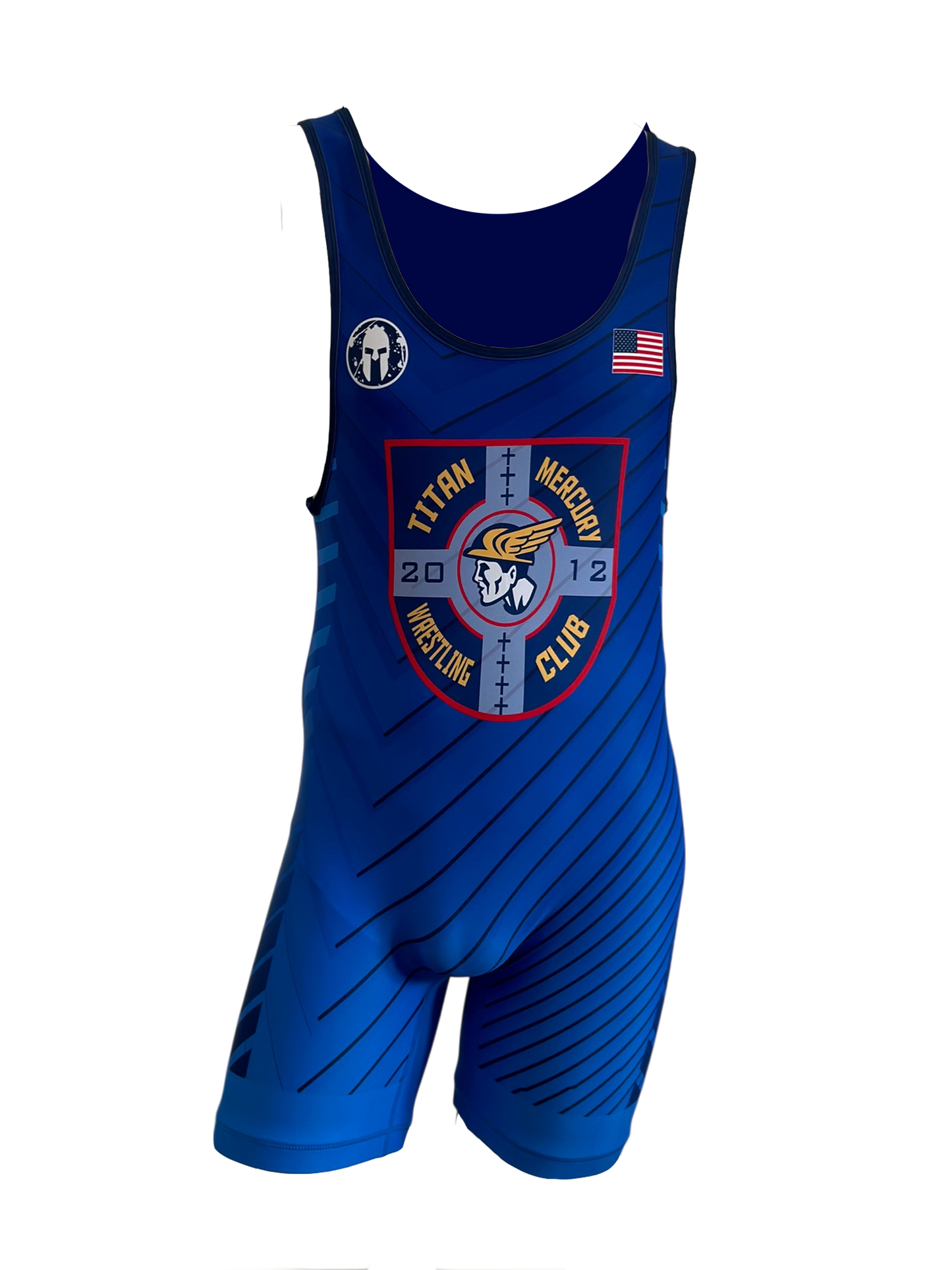 Spartan Blue Crest Singlet