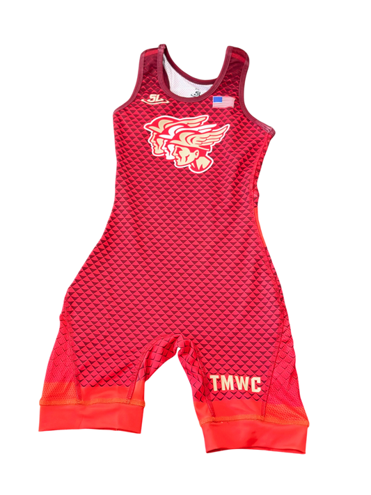 SL Red 3 Head Singlet